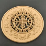 Ξυλόγλυπτο Διακοσμητικό Ροζέτα Διάμετρος 19 εκ.