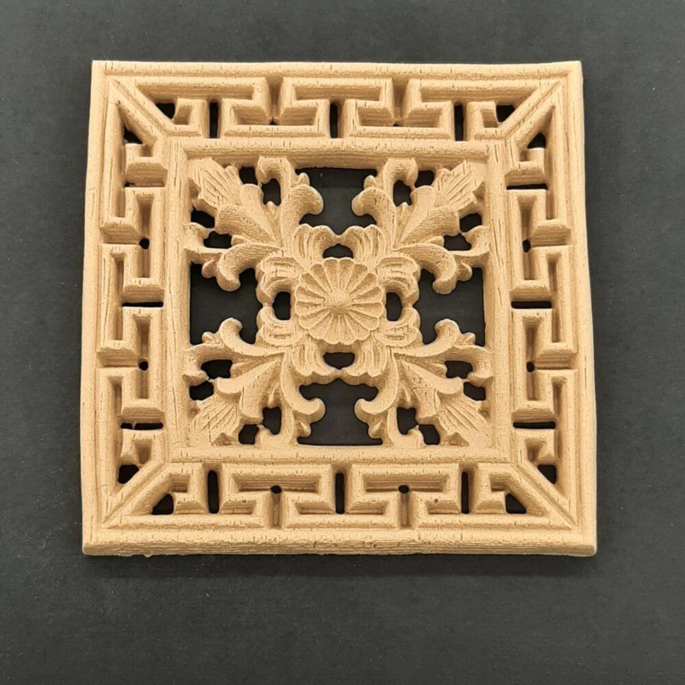 Ξυλόγλυπτο Διακοσμητικό Πλακάκι 10εκ. Χ 10 εκ.