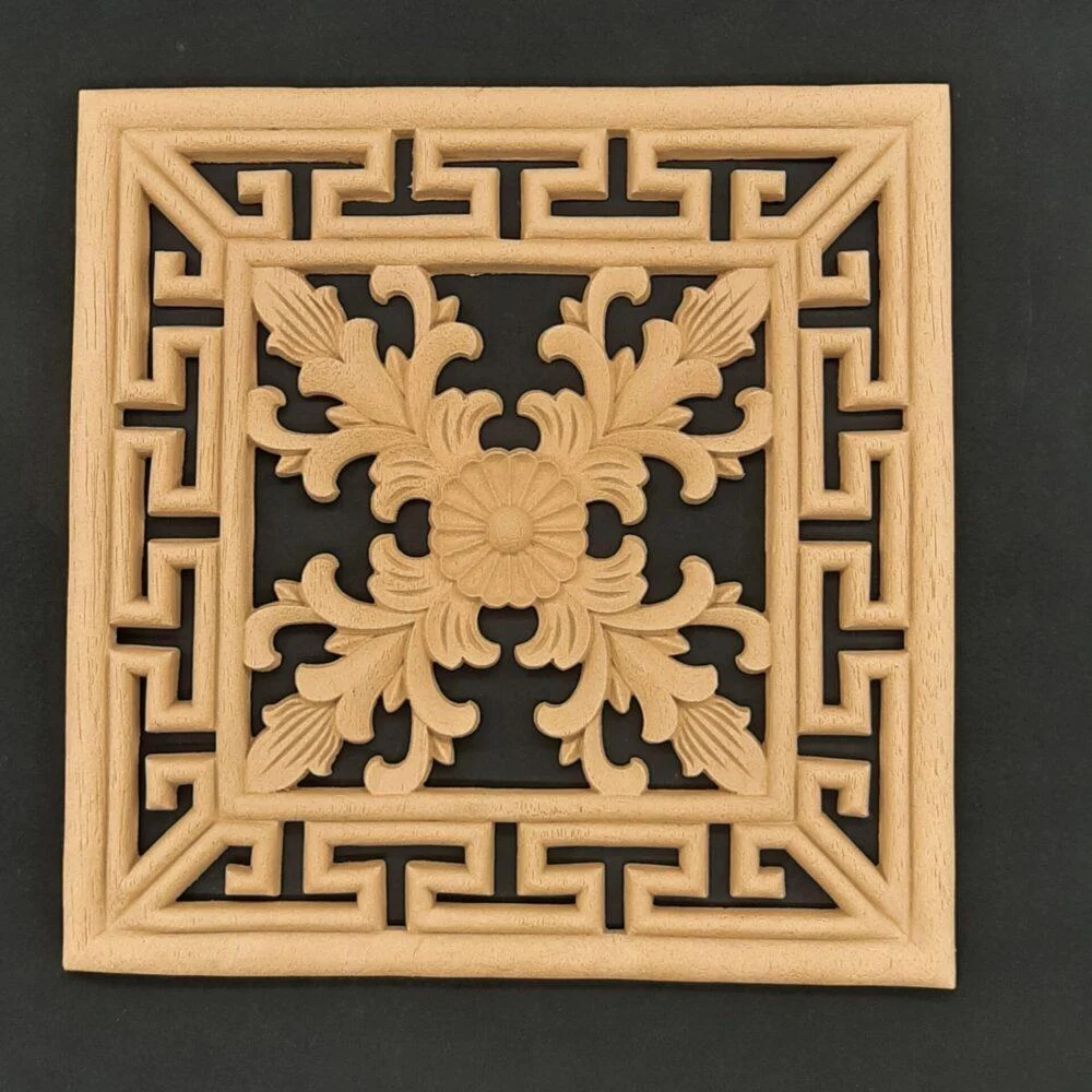 Ξυλόγλυπτο Διακοσμητικό Πλακάκι 29εκ. Χ 29 εκ.
