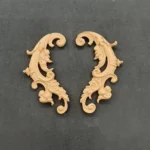 Ξυλόγλυπτο Διακοσμητικό Σετ 2 Τεμαχίων 7εκ.Χ3εκ.