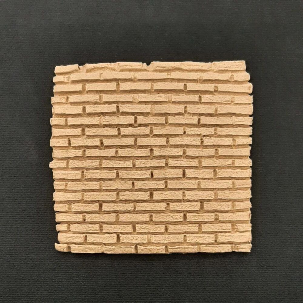 Ξυλόγλυπτο Διακοσμητικό Πλακάκι 9εκ.Χ9εκ.