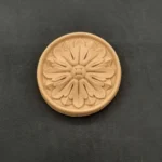 Ξυλόγλυπτο Διακοσμητικό Ροζέτα Διάμετρος 6εκ.