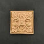 Ξυλόγλυπτο Διακοσμητικό Πλακάκι 6,5εκ.Χ6,5εκ.