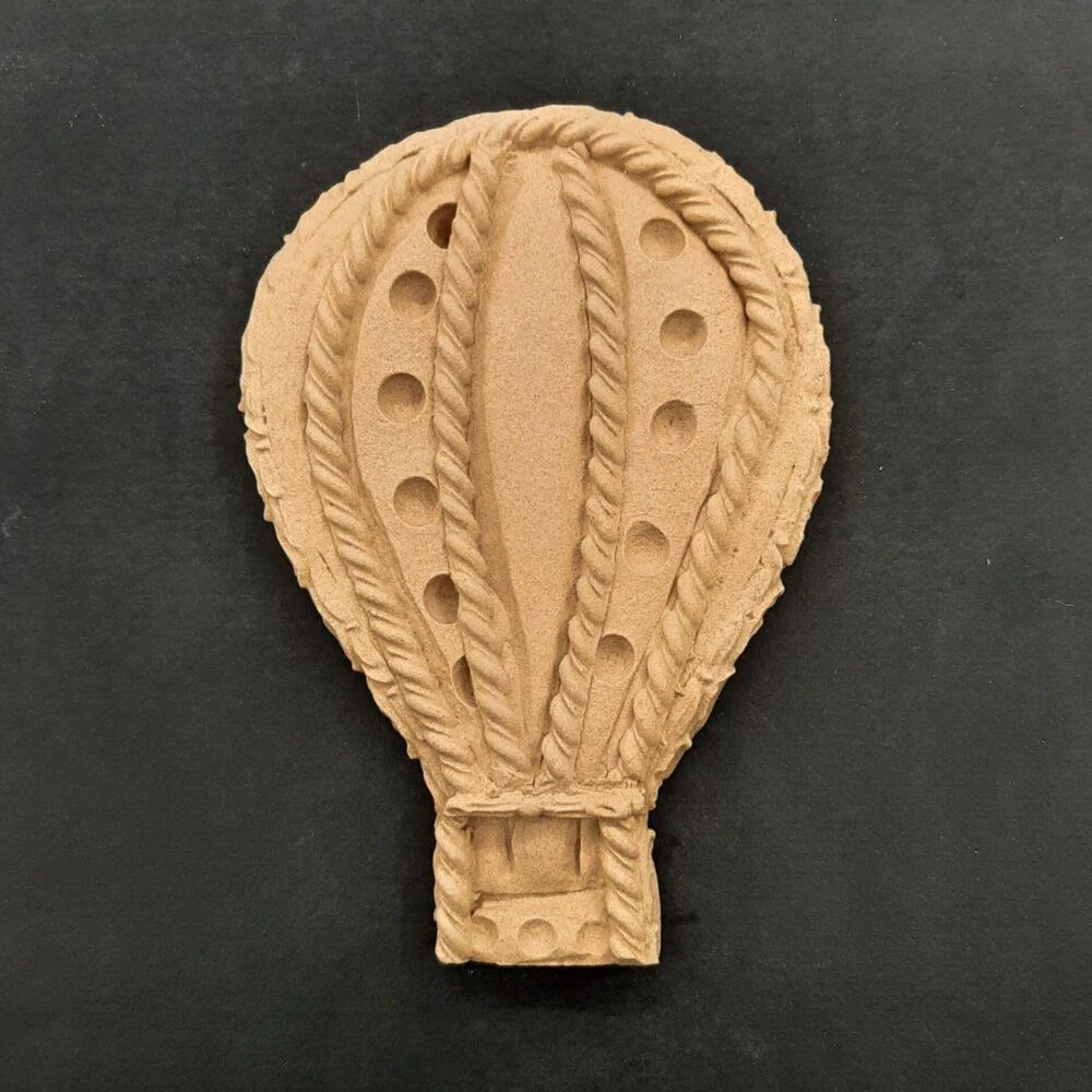 Ξυλόγλυπτο Διακοσμητικό Αερόστατο 12εκ.Χ8εκ.