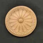 Ξυλόγλυπτο Διακοσμητικό Ροζέτα Διάμετρος 13,5εκ.