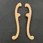 Ξυλόγλυπτο Διακοσμητικό Σετ 2 Τεμαχίων 18εκ.Χ2,5εκ.