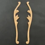 Ξυλόγλυπτο Διακοσμητικό Σετ 2 Τεμαχίων 31,5εκ.Χ3,7εκ.