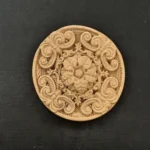 Ξυλόγλυπτο Διακοσμητικό Ροζέτα Διάμετρος 11εκ.