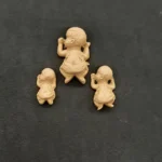 Ξυλόγλυπτο Διακοσμητικό Μωρά Σετ 3 τεμ. 4,3εκ.Χ2,3εκ.