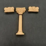 Ξυλόγλυπτο Διακοσμητικό Αρχαια Κολώνα Σετ 4 τεμ. 8εκΧ3εκ.