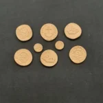 Ξυλόγλυπτο Διακοσμητικό Σετ  8 τεμ.  2,8εκ.