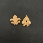 Ξυλόγλυπτο Διακοσμητικό Σετ 2 τεμ.3,7εκ.Χ3εκ.