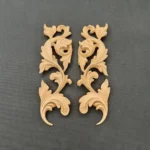 Ξυλόγλυπτο Διακοσμητικό Σετ 2 τεμ. 17,6εκ.Χ5εκ.