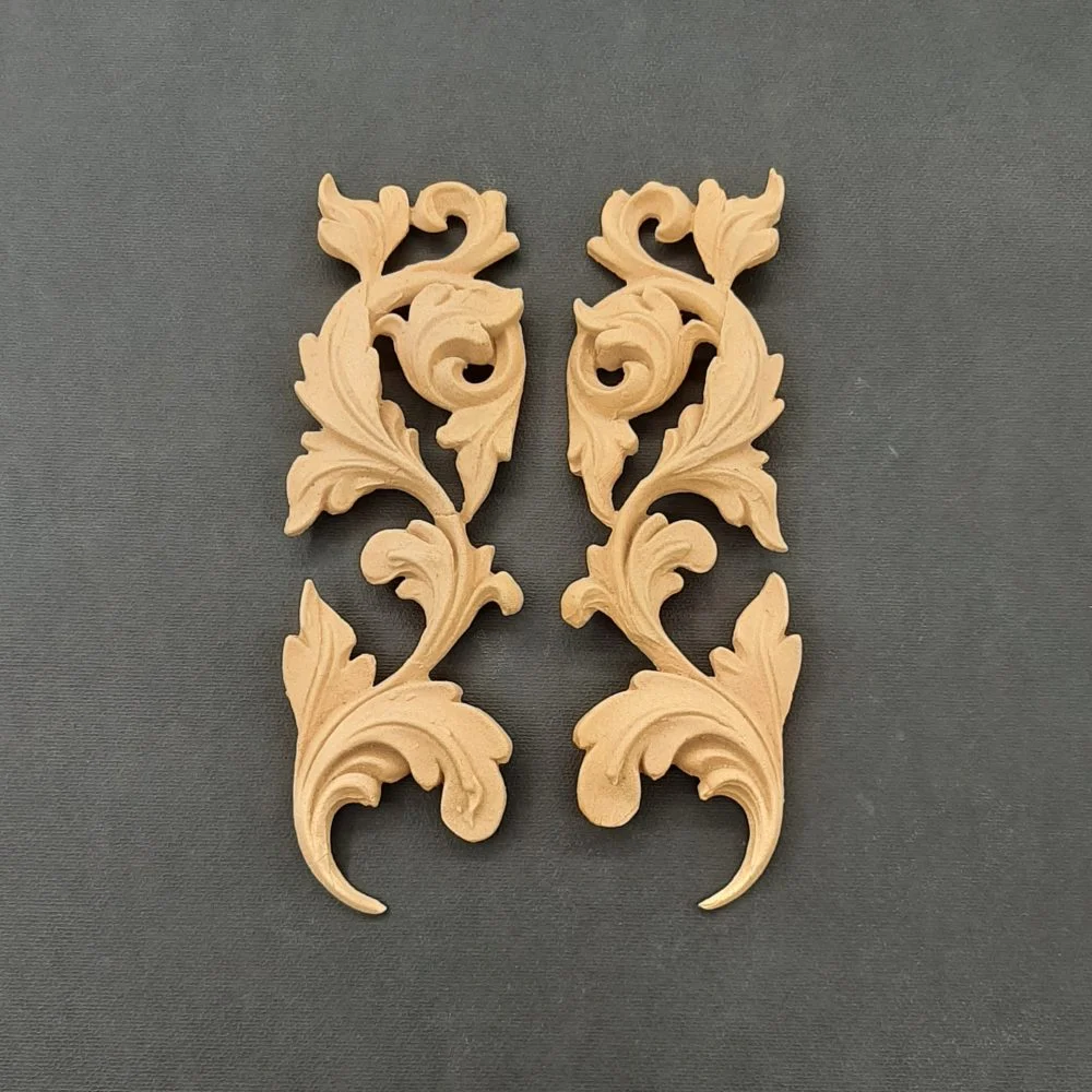 Ξυλόγλυπτο Διακοσμητικό Σετ 2 τεμ. 17,6εκ.Χ5εκ.