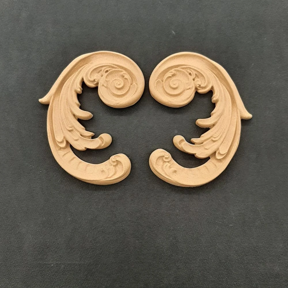 Ξυλόγλυπτο Διακοσμητικό Σετ 2 τεμ. 9εκ.Χ7εκ.