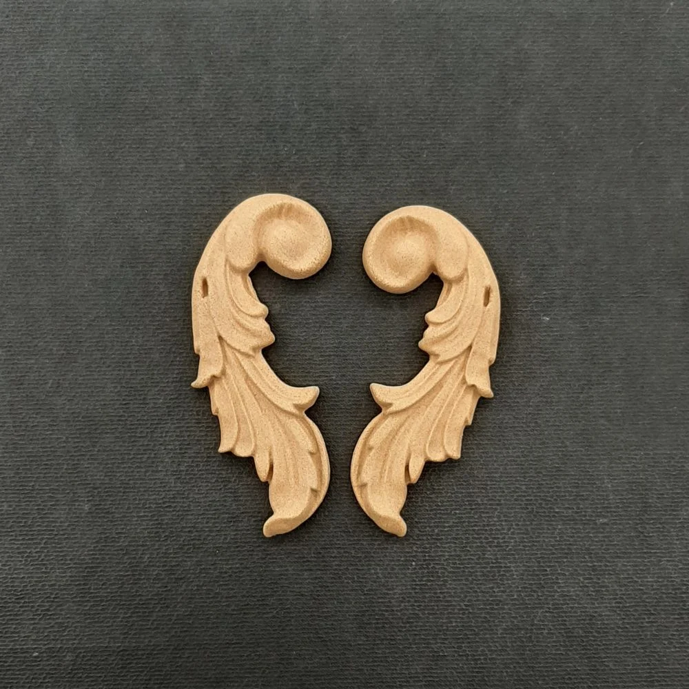 Ξυλόγλυπτο Διακοσμητικό Σετ 2 τεμ. 7εκ.Χ3εκ.