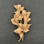 Ξυλόγλυπτο Διακοσμητικό Λουλούδια 15εκ.Χ9εκ.