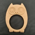 Ξυλόγλυπτο Διακοσμητικό Κορνίζα Κουκουβάγια  17εκ.Χ13εκ.