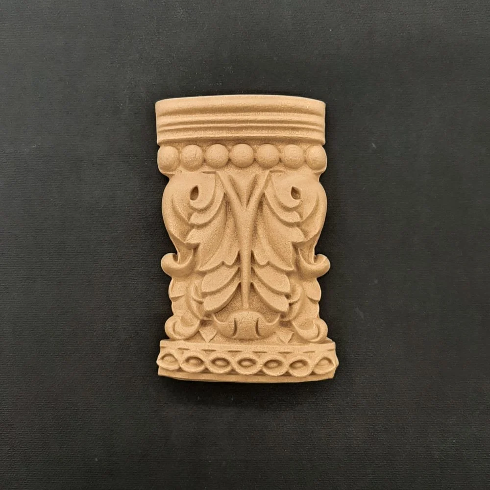 Ξυλόγλυπτο Διακοσμητικό Κολώνας 14εκ.Χ8,5εκ.