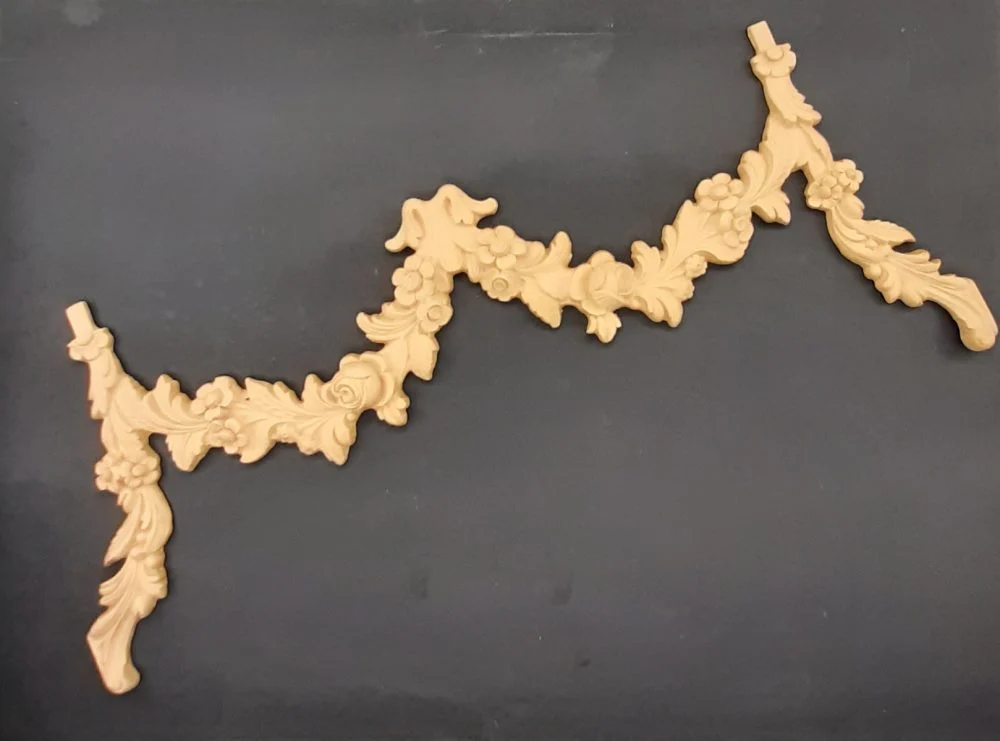 Ξυλόγλυπτο Διακοσμητικό Γιρλάντα 63εκ.Χ26εκ.