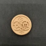 Ξυλόγλυπτο Διακοσμητικό Γρανάζια 5,5εκ.