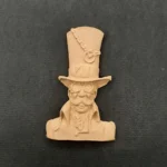 Ξυλόγλυπτο Διακοσμητικό Γρανάζια-Mr Baggamont 9,5εκ.Χ6εκ