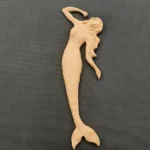 Ξυλόγλυπτο Διακοσμητικό Γοργόνα 22,5εκΧ9εκ.