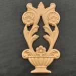 Ξυλόγλυπτο Διακοσμητικό Λουλούδια 21,5εκΧ11,5εκ.