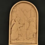 Ξυλόγλυπτη Εικόνα Ο Ευαγγελισμός της Θεοτόκου36,5εκΧ24,5εκ