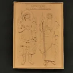 Ξυλόγλυπτη Εικόνα Αρχάγγελοι Μιχαήλ Γαβριήλ 32εκΧ24,5εκ.