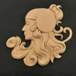 Ξυλόγλυπτο Διακοσμητικό Κοπέλα 18εκ.Χ17εκ.