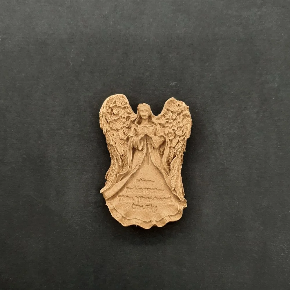 Ξυλόγλυπτο Διακοσμητικό Άγγελος 5εκ.Χ4εκ.