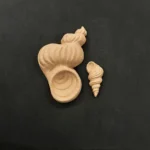 Ξυλόγλυπτα Διακοσμητικά  κοχύλια Σετ 2 τεμ.8εκΧ4,5εκ.