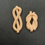 Ξυλόγλυπτο Διακοσμητικό Ναυτικοί Κόμποι Σετ 2 τεμ.10εκΧ3,8εκ.