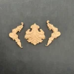 Ξυλόγλυπτο Διακοσμητικό Σετ 3 τεμ. 5,5εκ.Χ5εκ.