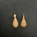 Ξυλόγλυπτο Διακοσμητικό Σετ 2 Τεμ. 3,5εκ.Χ2εκ.