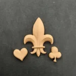 Ξυλόγλυπτο Διακοσμητικό  3 τεμ 5εκΧ3,5εκ.