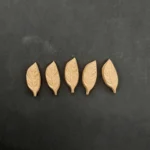 Ξυλόγλυπτο Διακοσμητικό Φύλλα Σετ 5 τεμ. 3εκ.Χ1,2εκ.