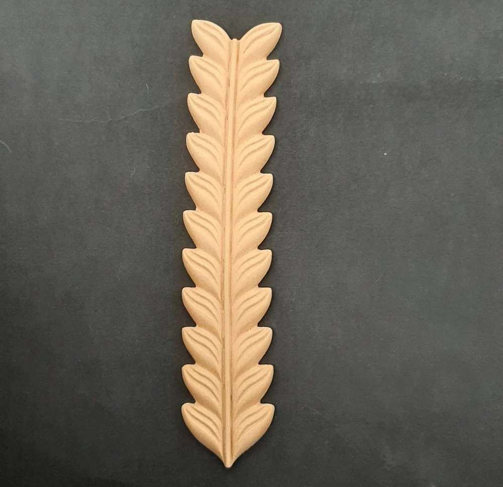 Ξυλόγλυπτο Διακοσμητικό Φύλλο 23εκΧ4,8εκ