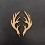 Ξυλόγλυπτο Διακοσμητικό Κέρατα Ελαφιού 7,5εκ.Χ3εκ.