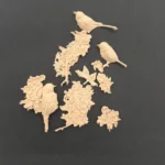 Ξυλόγλυπτο Διακοσμητικό Πουλιά Σετ