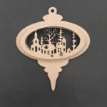 Mdf Στολίδι Χριστουγεννιάτικο 15εκΧ13εκ.