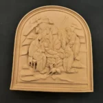 Ξυλόγλυπτη Εικόνα Η Γέννηση του Χριστού 25εκΧ29εκ.