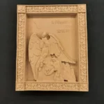 Ξυλόγλυπτη Εικόνα Η Γέννηση του Κυρίου 15,5εκ.Χ19εκ.