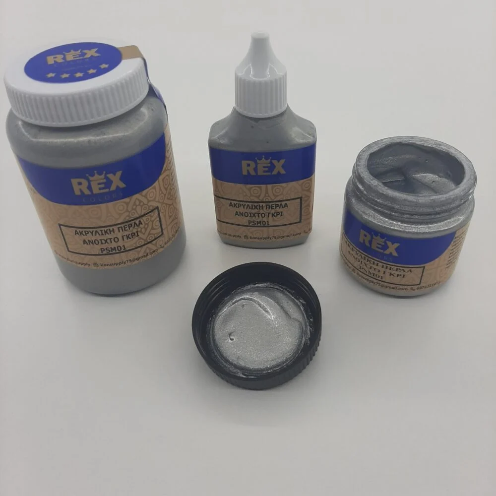 Ακρυλικό Χρώμα Περλε Ανοιχτό Γκρι PSM01