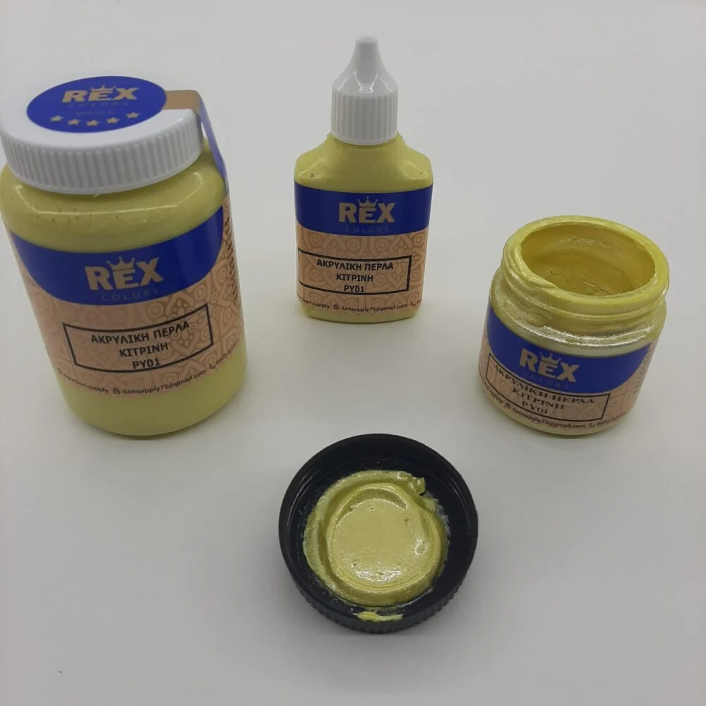 Ακρυλικό Χρώμα Περλέ Κίτρινο PY01