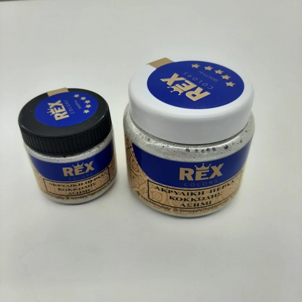 Ακρυλική Πέρλα Κοκκώδης Ασημί