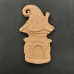 Ξυλόγλυπτο Διακοσμητικό Μανιτάρι -Σπίτι 14,5εκ.Χ9εκ.