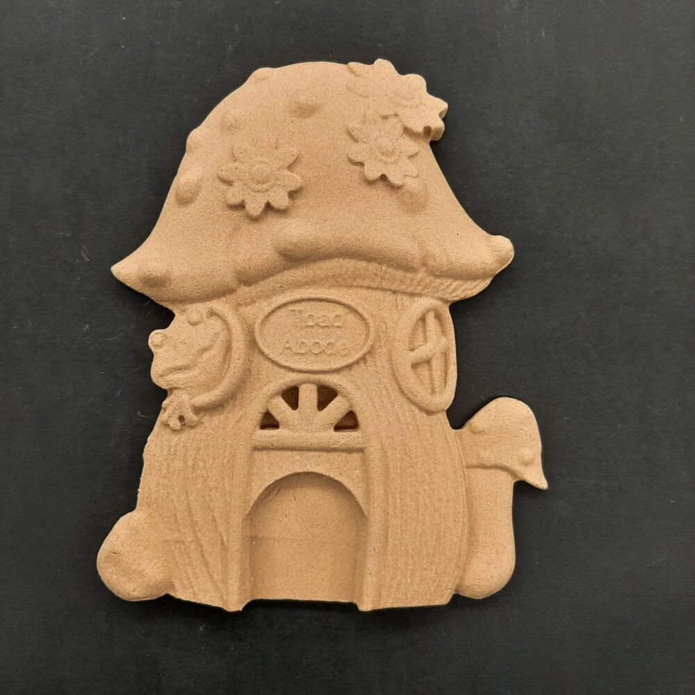 Ξυλόγλυπτο Διακοσμητικό Μανιτάρι -Σπίτι 14εκ.Χ12εκ.