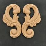 Ξυλόγλυπτα Διακοσμητικά Σετ 2 τεμ. 12εκΧ6εκ.